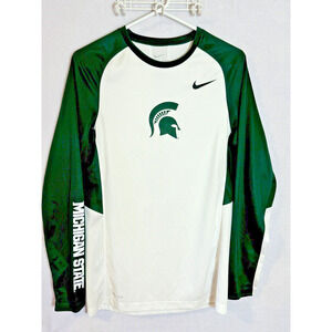 Michigan State University Nike Dri-Fit Elite Adult Men's Small Long Sleeve Shirt
